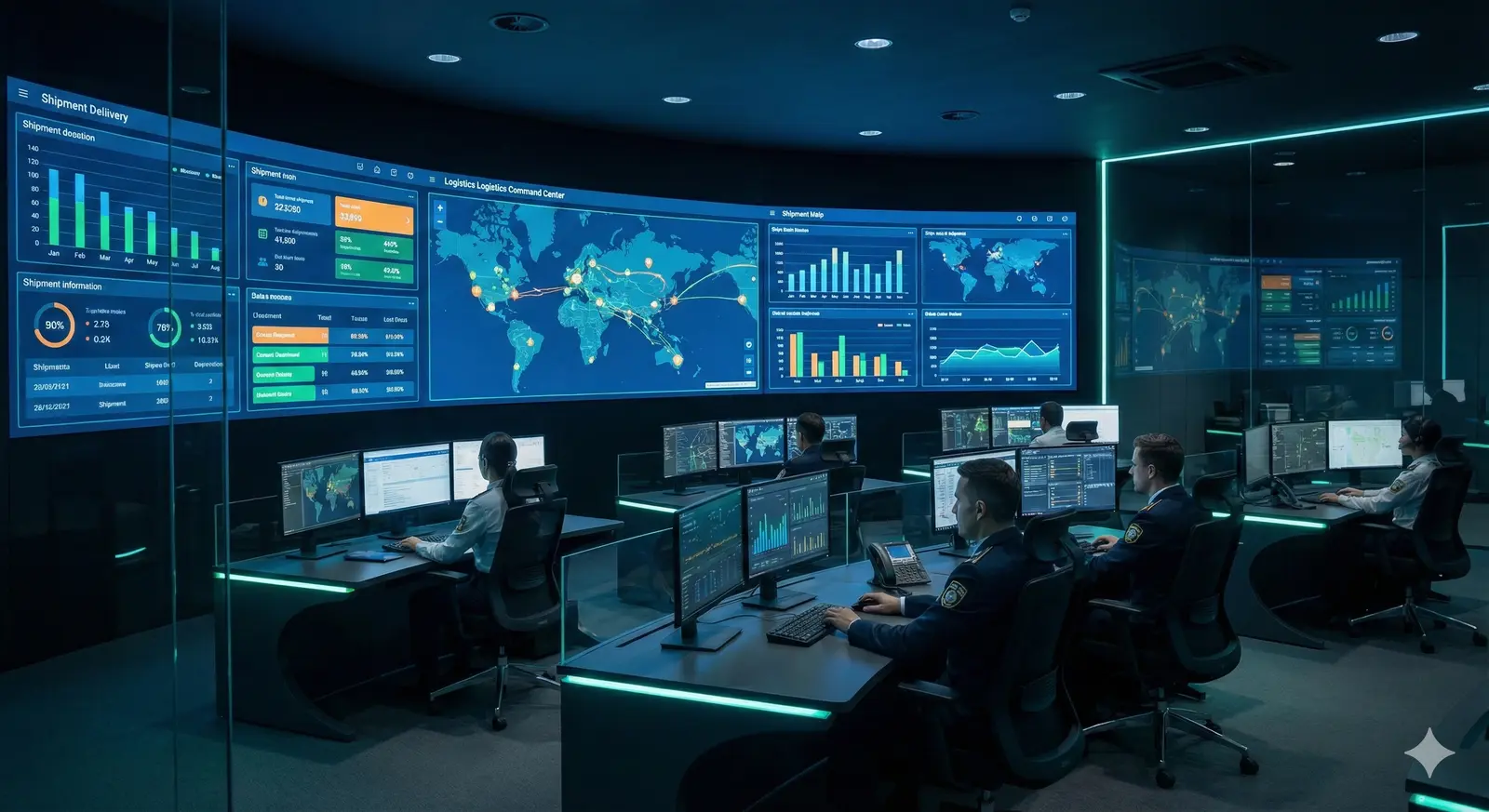 物流戰情室與儀表板視覺